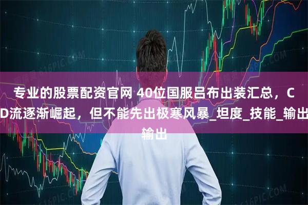 专业的股票配资官网 40位国服吕布出装汇总，CD流逐渐崛起，但不能先出极寒风暴_坦度_技能_输出